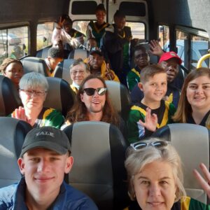 SA team leaving on bus to 2022 World Gold Panning Championships