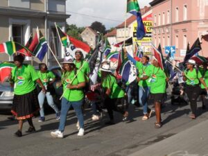Street parade at 2022 World Gold Panning Championships