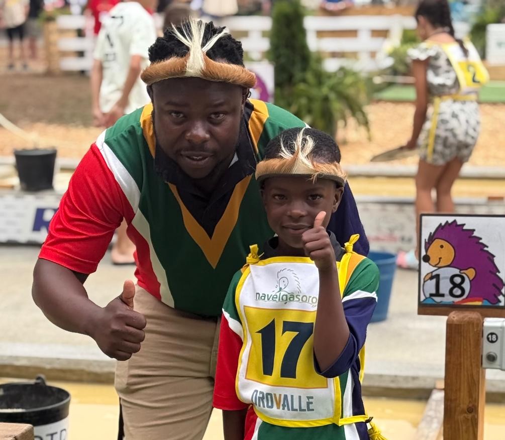 Eight year old Akhila Mdluli can fifth in the U12 category of the 2025 World Gold Panning Championships 